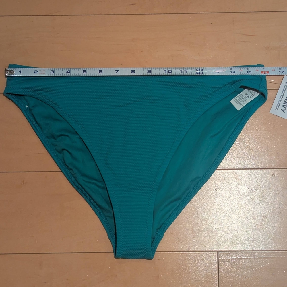 NWT Old Navy Textured Bikini Bottoms Blue Teal Size Large - Picture 10 of 15